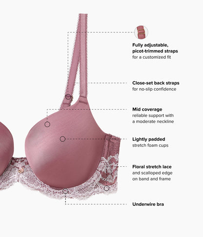 Modern Affair T-Shirt Bra - Rose Brown/Cradle Pink | Wacoal Sale